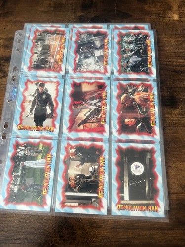 Juego base completo de 100 cartas coleccionables Demolition Man Skybox 1993 en muy buena condición - Imagen 6 de 11