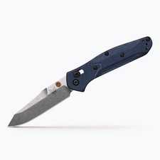 Benchmade Mini Osborne 945-04 mit M390 Edelstahl und Blue Denim Micarta-Griff