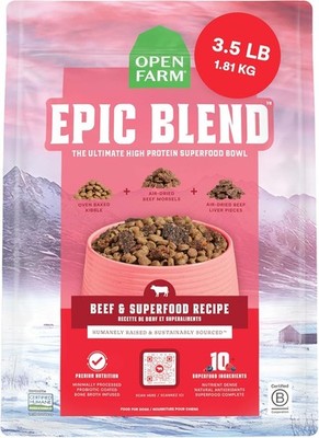 Open Farm, Epic Blend High Protein Dry Dog Food, Probiotic Coated & Bone Broth I