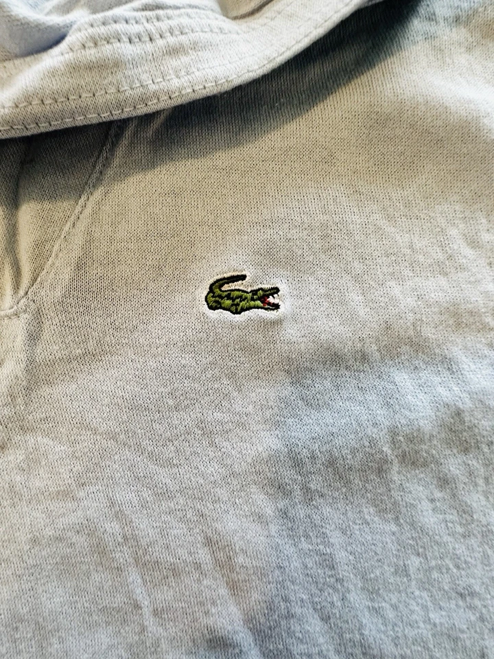 Sudadera con capucha ligera azul claro IZOD para mujer talla 38 Foto 2 de 4