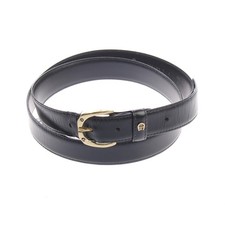Aigner Gürtel 105 cm Schwarz Gut
