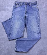 VINTAGE Levis 505 Jeans Mens 31x31 Orange Tab 90s Regular Straight Cowboy Rodeo