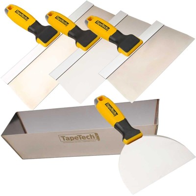 Complete Stainless Steel Drywall Taping Knife Pan Combo Kit