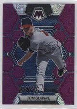 2023 Panini Chronicles Mosaic Purple Mojo Prizm 27/50 Tom Glavine #12 HOF v1x