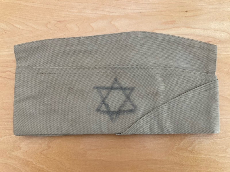 Korean War US Army M-1950 Garrison Cap Dated 1952 With Jewish Star - Debway Hats