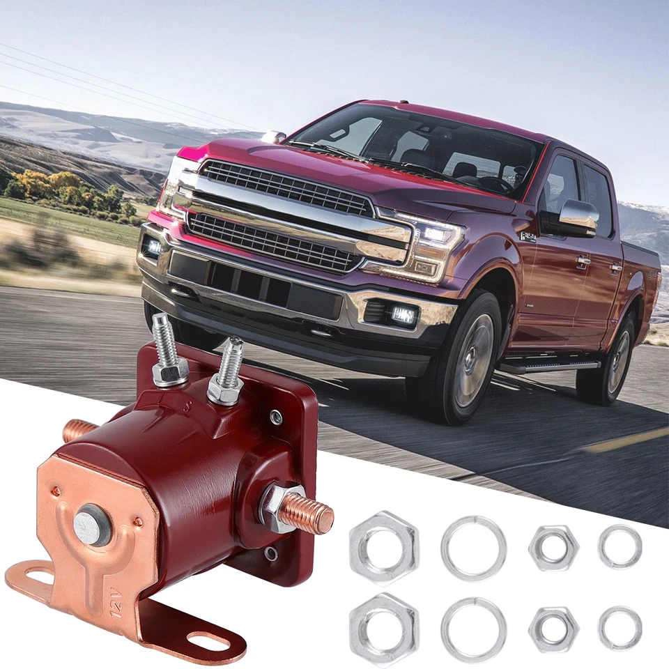 4X 12V Heavy Duty Solenoid Relay Red Fits For Ford Starter Car Truck SW3 SNL135 - Image 2 of 4