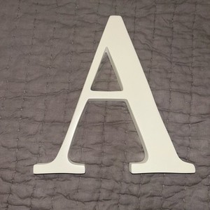 Pottery Barn Kids Uppercase Letter Initial A Ivory White Hanging