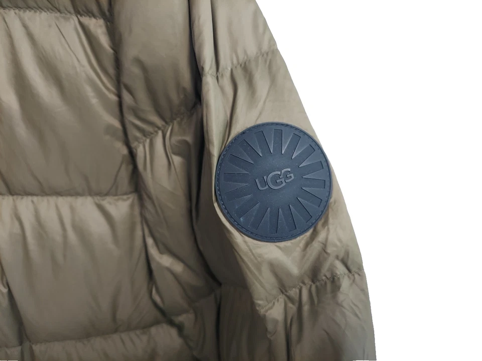 Chaqueta UGG Invierno Empacable Plumón Acolchada Cremallera Verde Oliva Grande L Ligera Foto 4 de 4