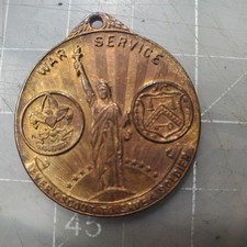 WAR SERVICE METAL, EVERY SCOUT TO SAVE A SOLDIER, BOY SCOUTS