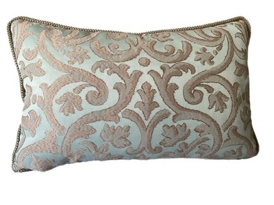 Scalamandre s Old World Weavers Down And Feather Lumbar Pillow 24 W X 14 H