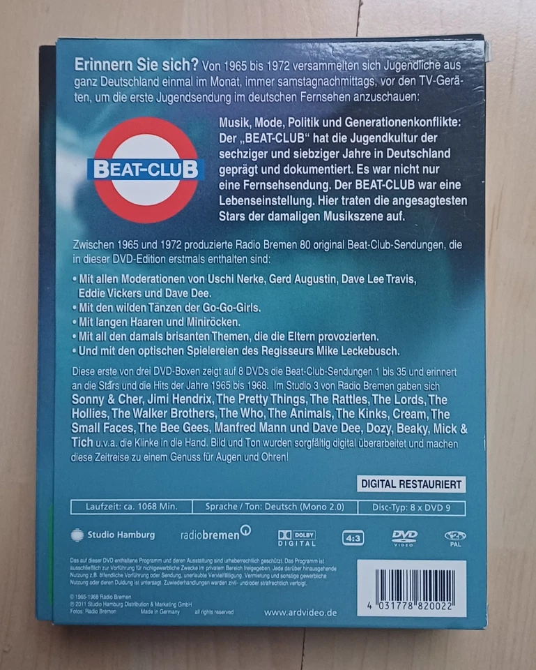 THE STORY OF - BEAT-CLUB - Vol. 1 , 2 , 3 - 3x BOX SET mit je 8 DVD - SEALED !!! - Bild 2 von 4