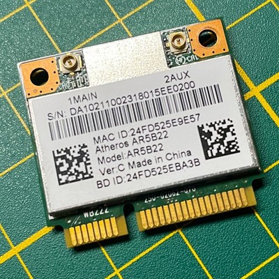 Atheros/Qualcomm AR5B22 Mini PCI Express Halfsize Dual-Band-WLan und BT 4.0