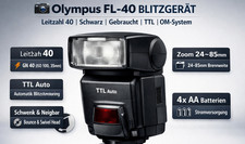 📸  OLYMPUS FL-40 📸 Blitzgerät Foto Kamera Camera Licht Blitz Flash Light