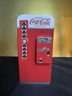 Vintage Coca-Cola Metal Vending Machine Replica Coin Bank