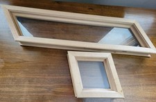 2 Small Visador Diagonal  Door Windows