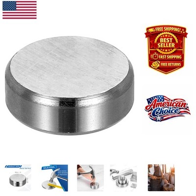 30x0mm Silver Tone Steel Block - Versatile Tool for Jewelry and Metal Crafts