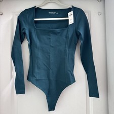 Abercrombie  Fitch women  s bodysuit Teal/Green size Small