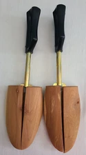 Vintage Florsheim Wooden Adjustable Stretchers Shoe Travel Trees
