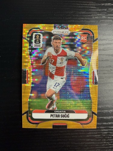 2026 Panini Prizm World Cup Peter Sucic RC Gold Pulsar Prizm  /10 First Print