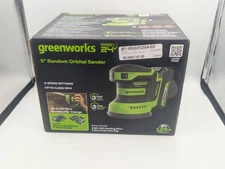 Greenworks 24V 5-inch Orbital Sander Max 11000 OPM w/ 2Ah Battery and 2A Charger
