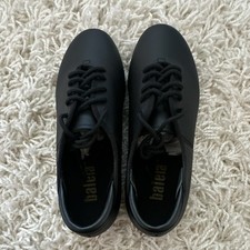 Balera B160 Unisex Lace-Up Tap Shoes in Black, size 3.5