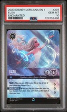 2023 DISNEY LORCANA EN 1-THE FIRST CHAPTER 207 ELSA - SPIRIT OF WINTER PSA 10