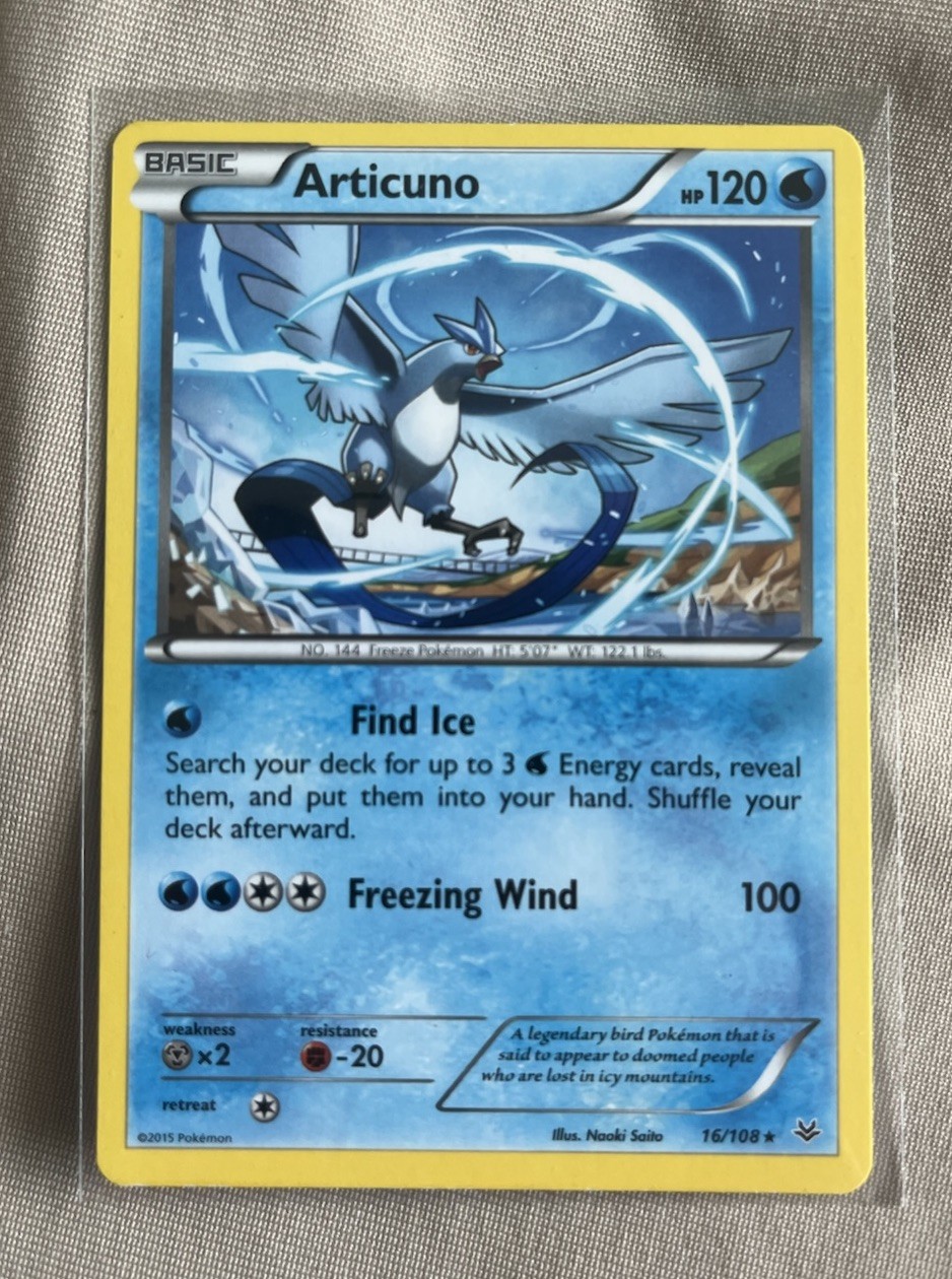 Articuno 16/108 Roaring Skies Regular Rare Pokemon TCG Card LP
