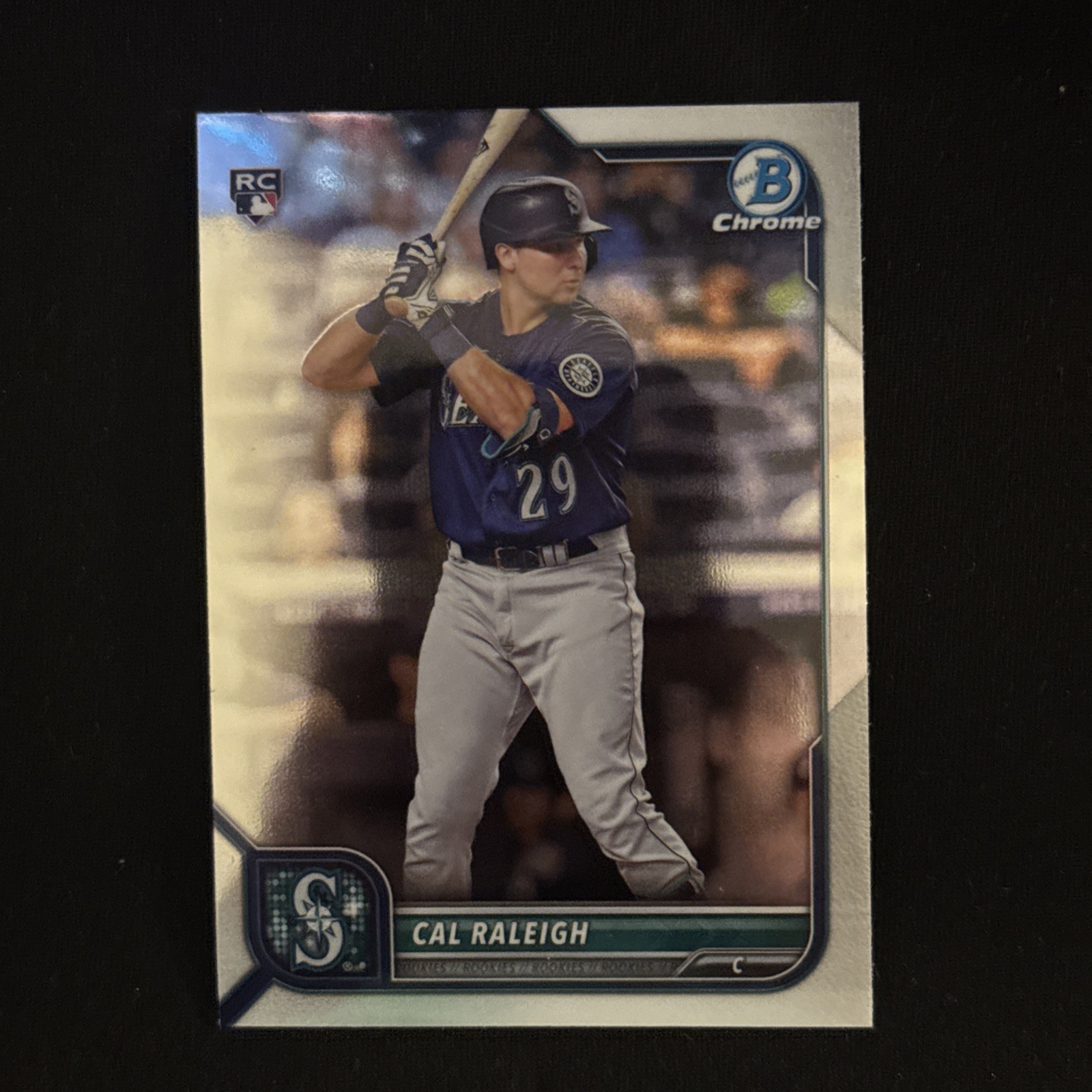 2022 Bowman Chrome Cal Raleigh RC #51 Seattle Mariners