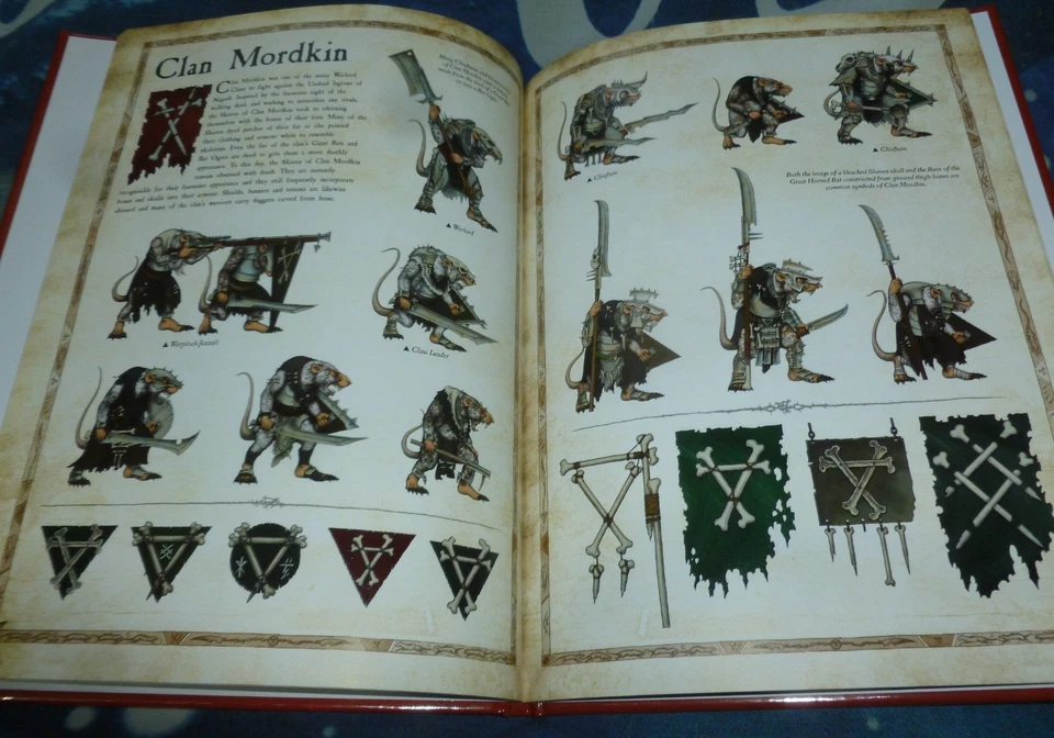 Uniforms And Heraldry Of The Skaven Warhammer Fantasy Art Book HC OOP HB GW - Image 3 of 3