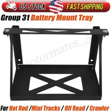 For Group 31 Battery Mount Tray Hot Rod Mini Trucks - 12.88l X 6.88w X 8.63h For Group 31 Battery Mount Tray Hot Rod Mini Trucks - 12.88l X 6.88w X 8.63h