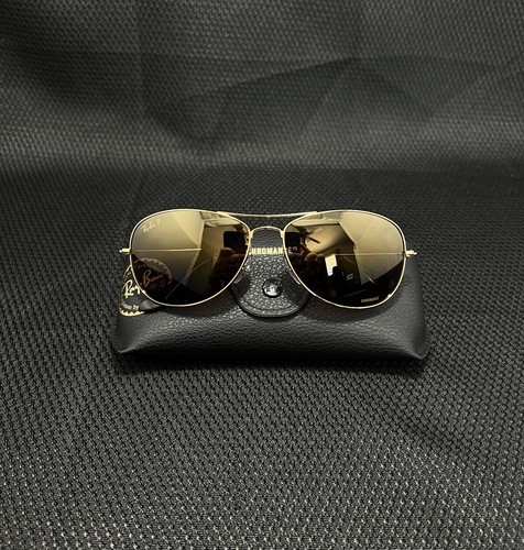 Ray-Ban Chromance Gold Purple Mirror 