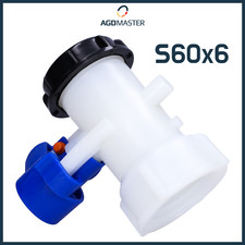 Absperrklappe für 1000L Mauser IBC-Tank Klappenhahn Wassertank Universal Adapter