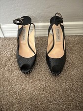 Jimmy Choo Black Embossed Python