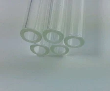 6 Inch Pyrex Glass Blowing Tubing 5 Tubes 8mm OD 5 mm ID 1.5 mm Thick Wall Tube
