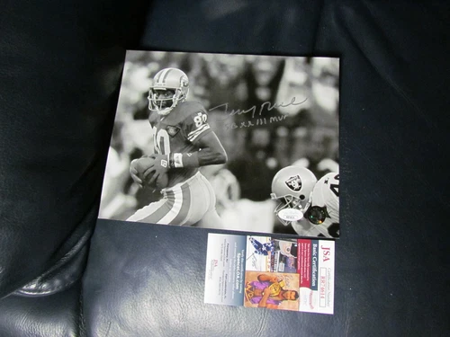 Jerry Rice signed photo JSA Cert
