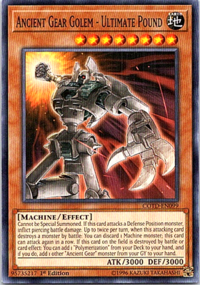 cotd yugioh card list Ancient Gear Golem