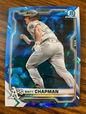 2021 Bowman Chrome Sapphire MATT CHAPMAN Base Vet Refractor #73
