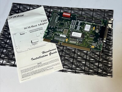 Trantor T160 SCSI Host Adapter Card ISA NOS New Old Stock W/ Instruction 50 Pin