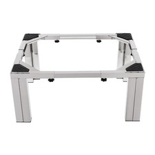 White Double Dual Washing and Drying Machine Pedestal Stand Raiser Non-Slip