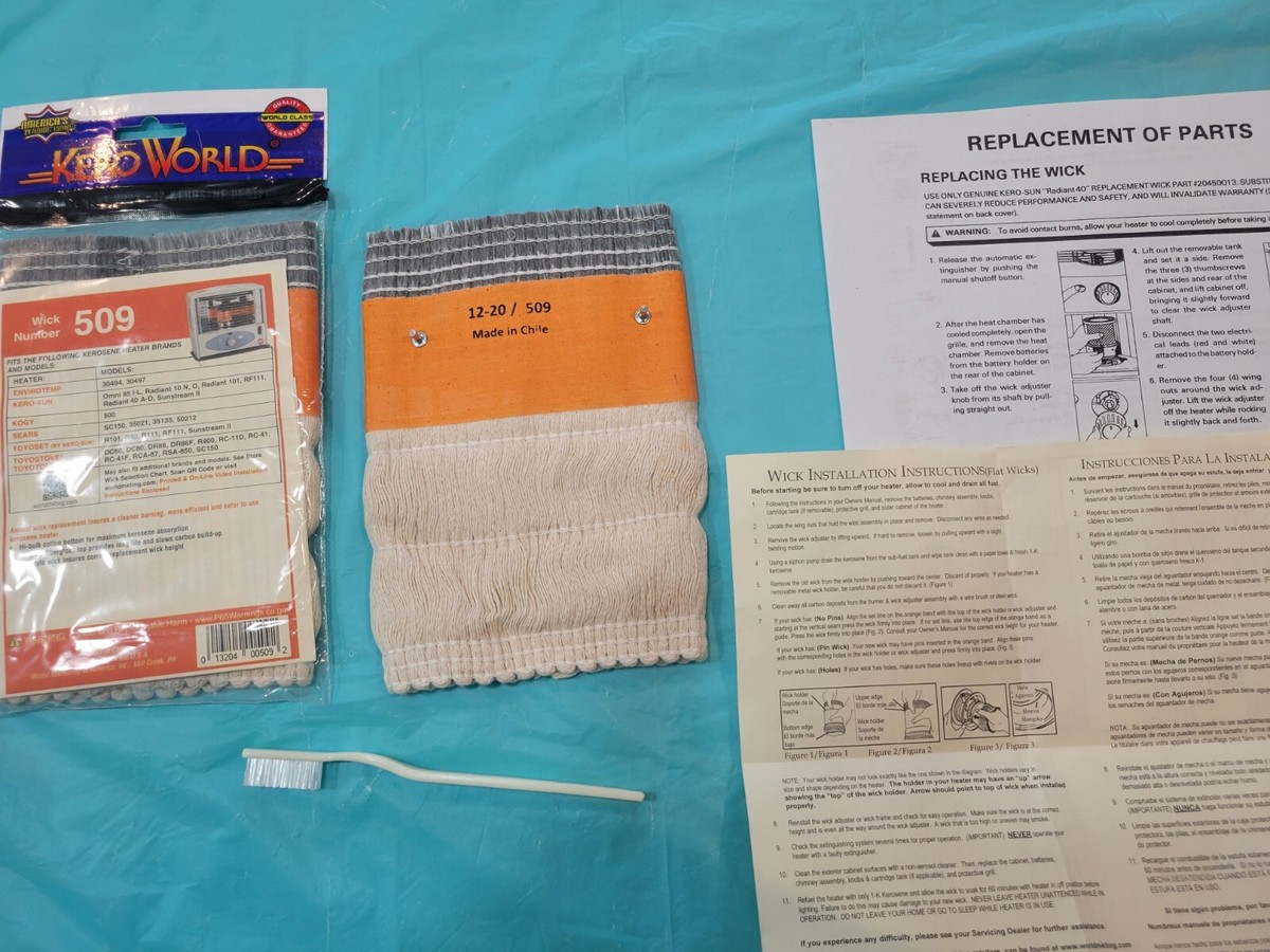 KEROSUN TOYOTOMI RADIANT 40 A,B,C,D KEROSENE HEATER WICK, WICK