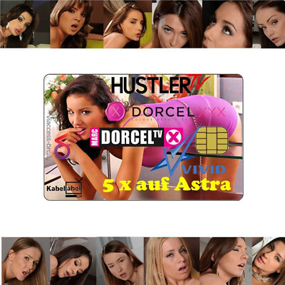 Redlight Karte Astra 19° Erotik Paket: 4 Kanäle 12 Monate Viaccess Smart Card