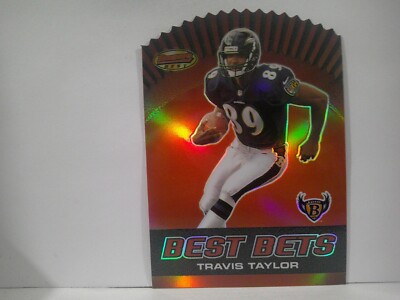 2000 Bowman's Best Bets Baltimore Ravens Football Card #B7 Travis Taylor