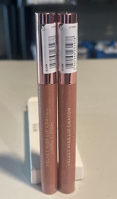 Lot of (2) Revolution Velvet Kiss Lip Crayons ICON - SEALED