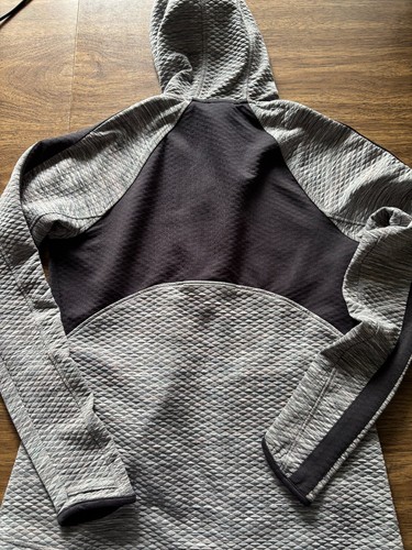 Athleta Jacket Women's Small Black/Gray Full Zip Activewear Long Sleeve Hooded - Picture 9 of 9