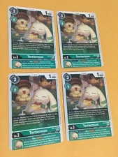 4x Terriermon EX4-032 C (Playset) Digimon CCG | Alternative Being Near Mint