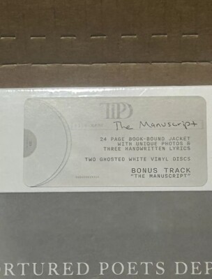 洋楽 Taylor Swift TTPD The Manuscript Vinyl The Tortured Poets Department Vinyl + Bonus Track 