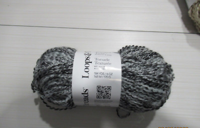 Loops & Threads Textured Twist Yarn  CHARCOAL