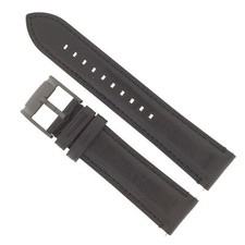 Fossil Uhrband LB-FS5132 Wechselarmband Leder 22 mm Schwarz FS5132 LB-FS5132