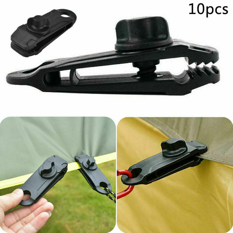 10x alfombra toldo clips tienda acortar plastico clip camping carpa aire libre