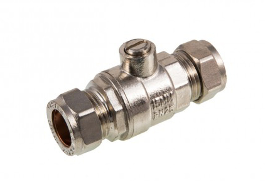 15mm Compression Full Bore Isolation Valve Ballofix Type Isolating Valve
